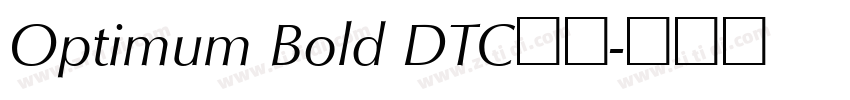 Optimum Bold DTC免费字体转换